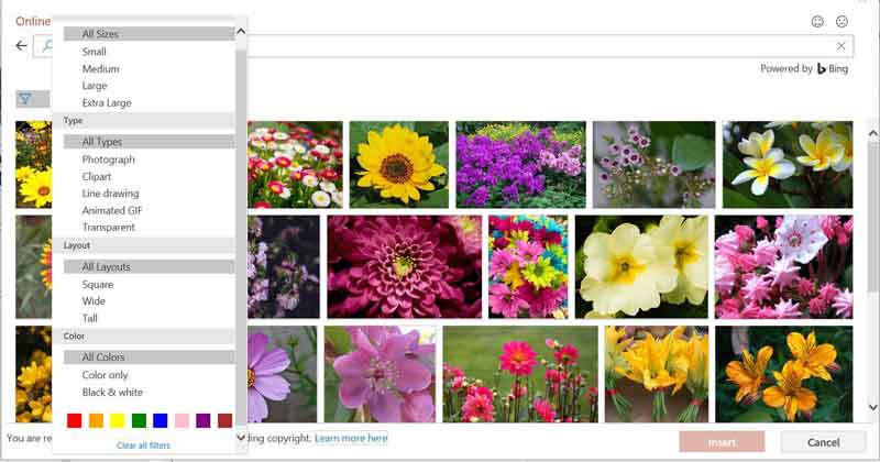 Cara Menyimpan Berbagai Gambar Klip Art Bunga